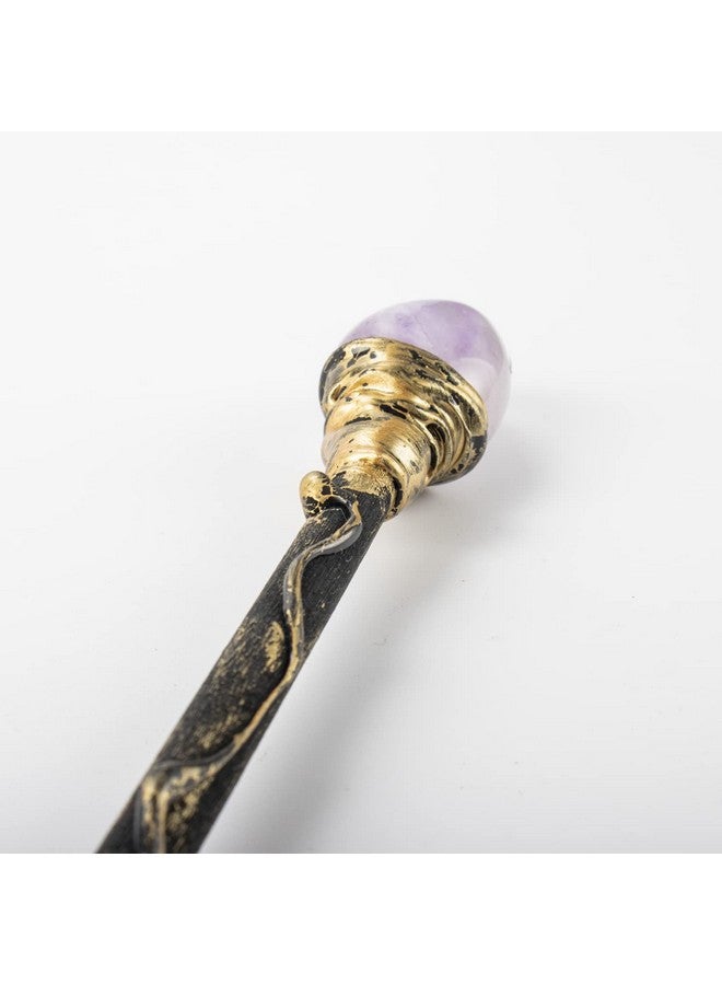 Rich Boxer Rich Boxer Fine Handcrafted Amethyst Crystal Magic Wand Cosplay Magic Wand for Witches and Wizards - Image 4