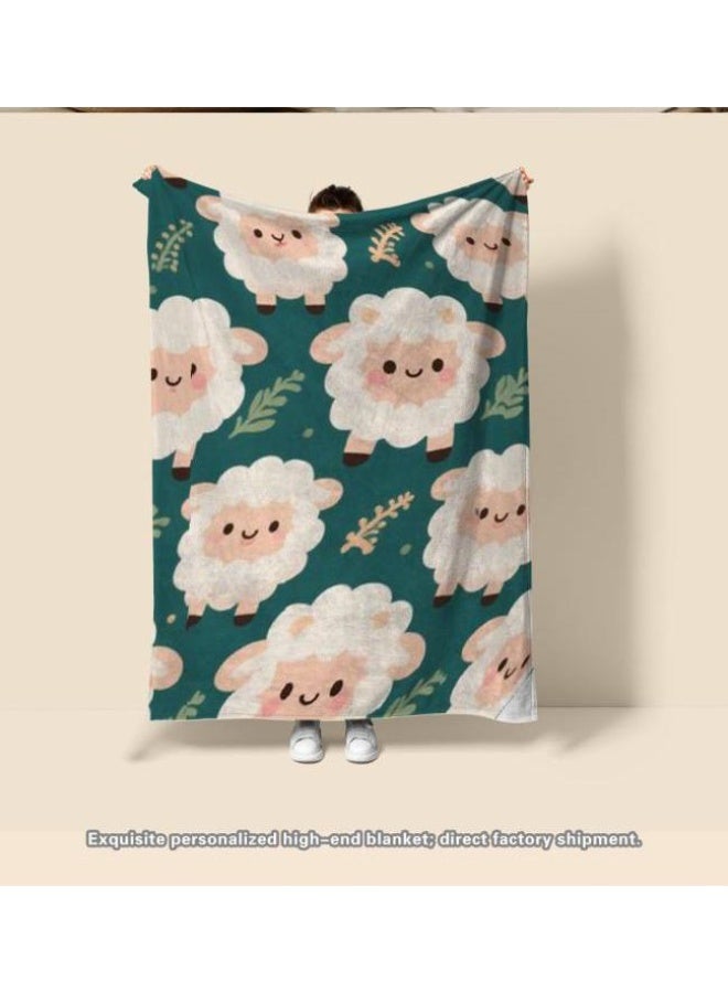 عام بطانية رقيقة من الفانيلا الكرتونية للأطفال والرضع (دافئة ومريحة، ومناسبة للنوم والألعاب) 70 سم * 100 سم - Image 1