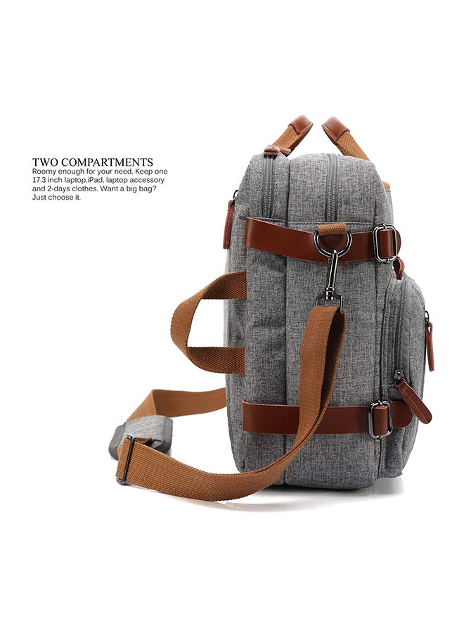 Convertible Multi-Functional Laptop Briefcase Grey  - Image 2