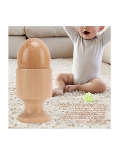 Excefore 2 PCS Egg Cup Puzzle Toy, Wooden Egg Cup Holders, Wooden Hen Eggs and Cup, Perfect for Kids Craft, Education Preschool Toys  - Image 2