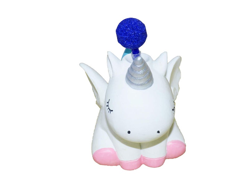 TEEMO Fish Tank Decor Cute Unicorn Air Bubbler for Fish Tank, Oxygen Pump Resin Crafts for Aquarium Fish Tank Decor, with Air Bubbler - Image 5