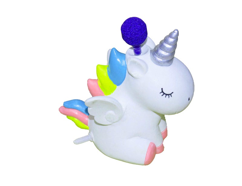 TEEMO Fish Tank Decor Cute Unicorn Air Bubbler for Fish Tank, Oxygen Pump Resin Crafts for Aquarium Fish Tank Decor, with Air Bubbler - Image 2