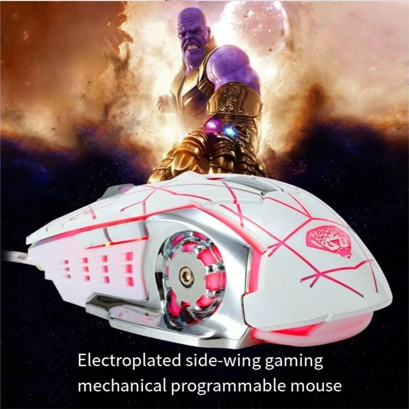 Y&D Sports Game Mechanical Mouse - 6 Buttons, 3200 DPI, Breathing LED, USB Optical Gaming Mouse for PC Laptop - Image 4