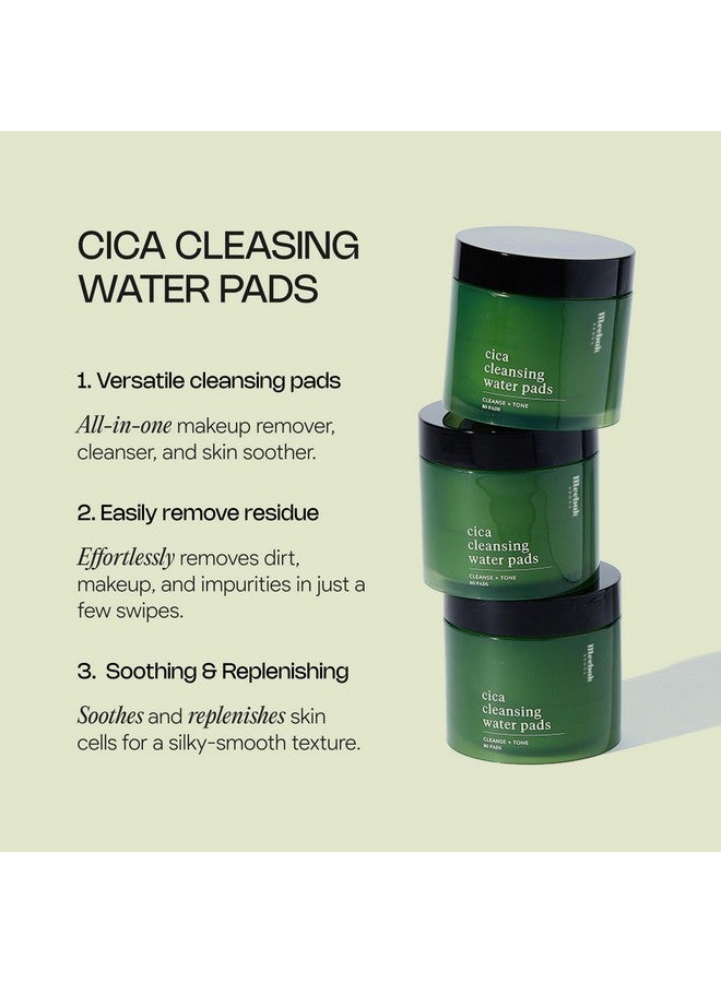 Meebak Cica Cleansing Water Pads | Makeup Remover Pads | Face Cleansing Wipes | Exfoliation Toner Pads | Hydrating & Toning for Sensitive Skin - 80ct - Image 4