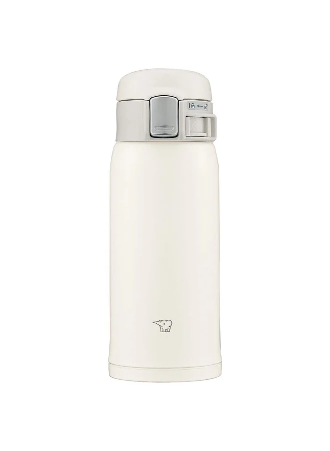 زوجيروشي S/S Vacuum Bottle,0.36L,Pearl White (Wm)