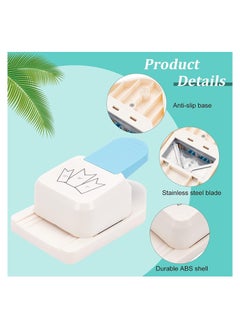 Y&D Craft Tag Punch Gift Paper Small Hole 3 in 1 for Tags Scrapbooking Supplies 1.5/2/ 2.5 Inches Puncher Crafting Cards DIY Arts Triangle Style  - Image 3