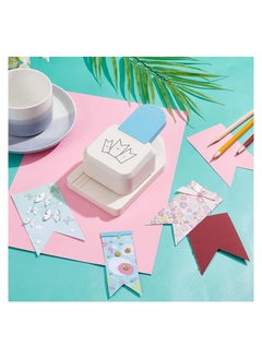 Y&D Craft Tag Punch Gift Paper Small Hole 3 in 1 for Tags Scrapbooking Supplies 1.5/2/ 2.5 Inches Puncher Crafting Cards DIY Arts Triangle Style  - Image 5