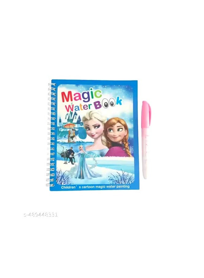 Magic Water Coloring Book for Kids - Mess-Free Coloring with Reusable Water Pen - Develops Creativity and Focus - Recolorable Pages - Image 1