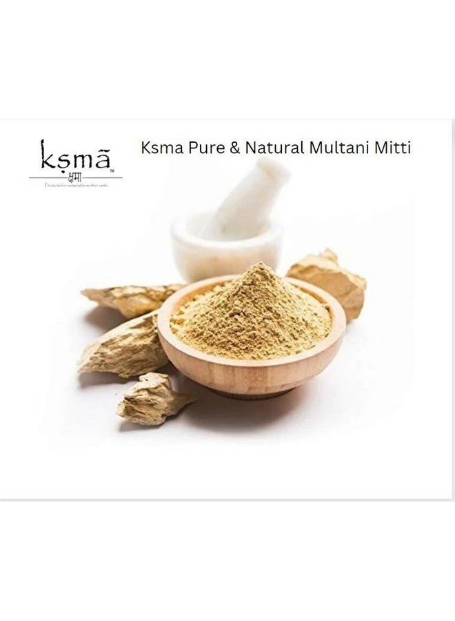 Ksma Multani Mitti powder for Face, Skin and Hair Fuller's Earth for glowing skin Face Masks (200 g) - Image 3