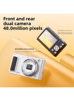Generic 4K HD Digital Camera Front And Back Double Photograph Student Party Self-timer Camera Beauty Home Camera Wholesale-Body Color:Black British Standard  - Image 3