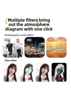 Generic 4K HD Digital Camera Front And Back Double Photograph Student Party Self-timer Camera Beauty Home Camera Wholesale-Body Color:Black British Standard  - Image 4