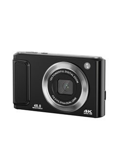 Generic 4K HD Digital Camera Front And Back Double Photograph Student Party Self-timer Camera Beauty Home Camera Wholesale-Body Color:Black British Standard  - Image 1