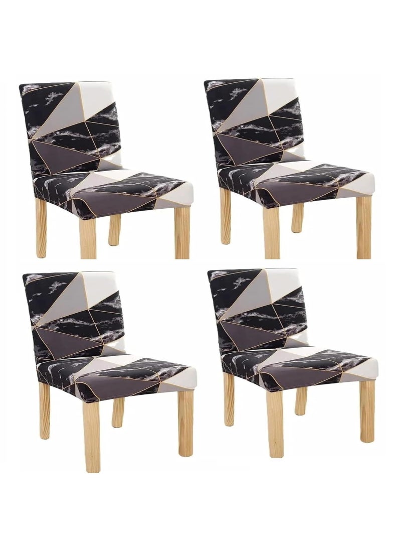 Cloud Search Cloud Search Dining Chair Cover Dining Chair Covers Set of 4 Easy Chair Cloth Elastic and Washable Dining Table Chair Cover Seater Waterproof Elastic Chair Covers for Home Party Wedding  - Image 1