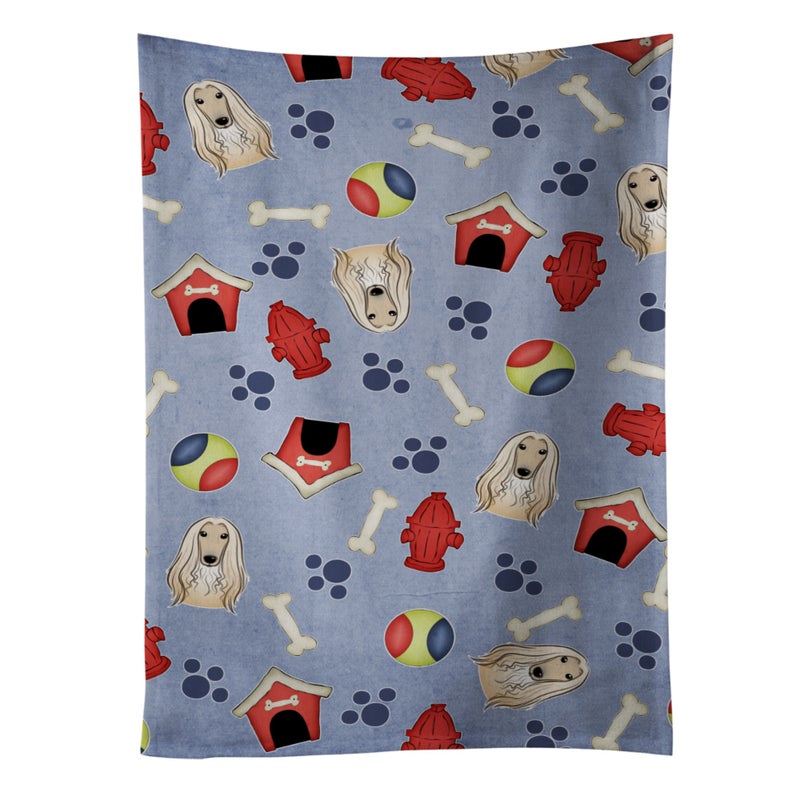 Caroline's Treasures ""Caroline's Treasures BB4023KTWL Dog House Collection Afghan Hound Kitchen Towel  25"""" x 15""""  Multicolor""
