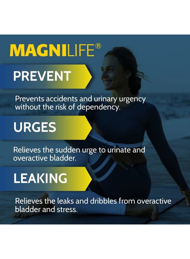 Magnilife Bladder Relief, Fast Acting Relief for Overactive Bladder, Helps Reduce Urination Frequency & Leak Prevention from Coughing, Sneezing & Laughing - 125 Tablets - Image 2