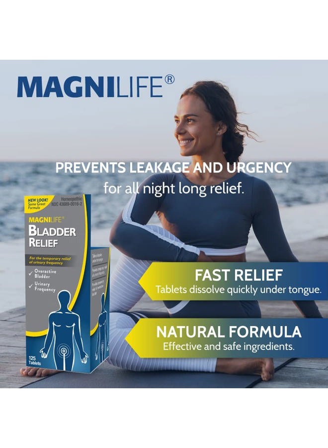 Magnilife Bladder Relief, Fast Acting Relief for Overactive Bladder, Helps Reduce Urination Frequency & Leak Prevention from Coughing, Sneezing & Laughing - 125 Tablets - Image 3