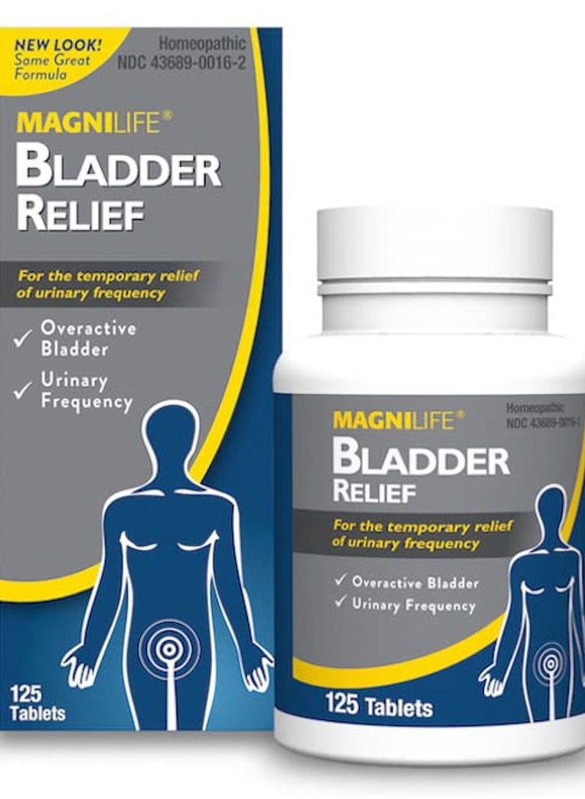 Magnilife Bladder Relief, Fast Acting Relief for Overactive Bladder, Helps Reduce Urination Frequency & Leak Prevention from Coughing, Sneezing & Laughing - 125 Tablets - Image 1