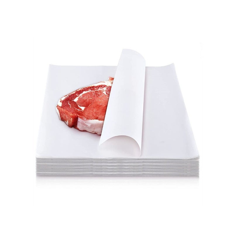 White Butcher Paper 100 Pieces 12 x 12 Inches Disposable Butcher Paper Sheets Square Meat Sheet Precut Butcher Paper No Wax Butcher Paper for Wrapping Meat Heat PressArt Project - Image 1