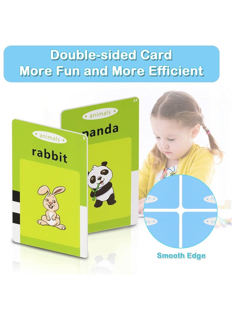 ايه دبليو اتش  لعبة تعليمية AWH Topcolor للأطفال، استمع وتعلم بطاقات فلاش مسموعة لمحو الأمية للأطفال الصغار من عمر 1 إلى 6 سنوات، جهاز بطاقات تعليمية للأولاد والبنات مع 112 قطعة... - Image 4