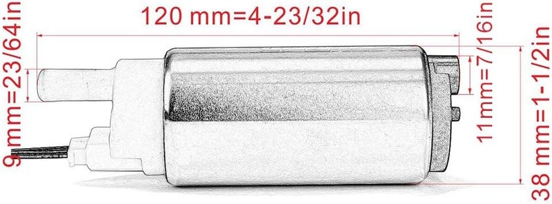 QASULER 12V High Pressure Motorcycle Fuel Pump - Image 2