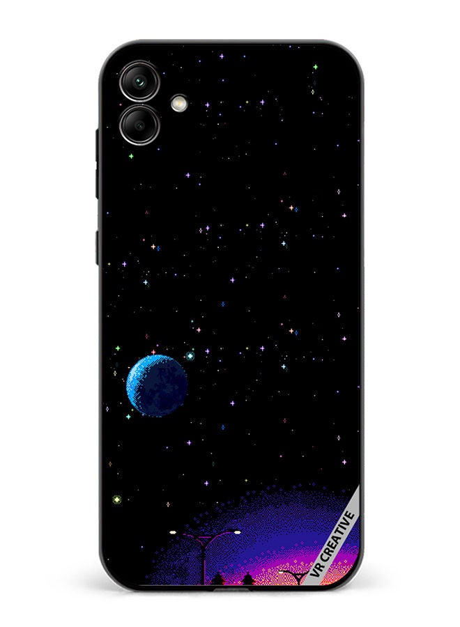 VR CREATIVE Protective Case Cover For Samsung Galaxy A04 8-Bit Pixel Galaxy Design Multicolour - Image 1