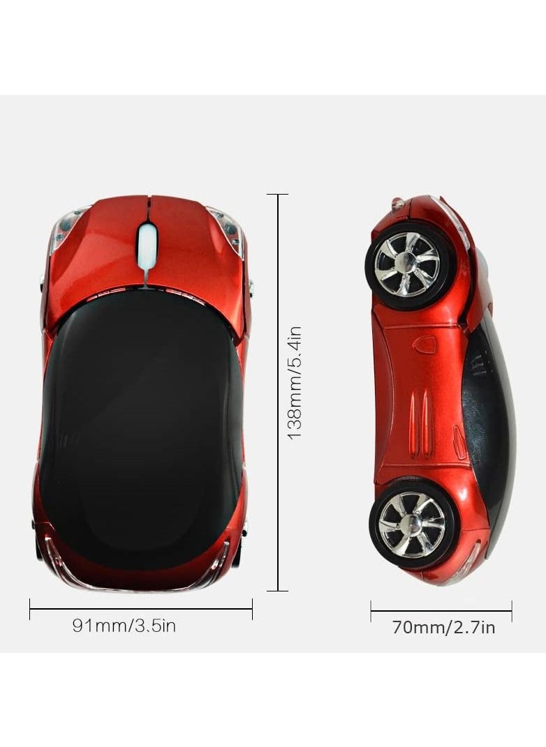 SYOSI - Gaming Mouse Wired, Comfortable Computer USB Optical Mouse Ergonomic, Red Car, Shaped Mouse for Laptop PC Tablet Gaming - Image 1