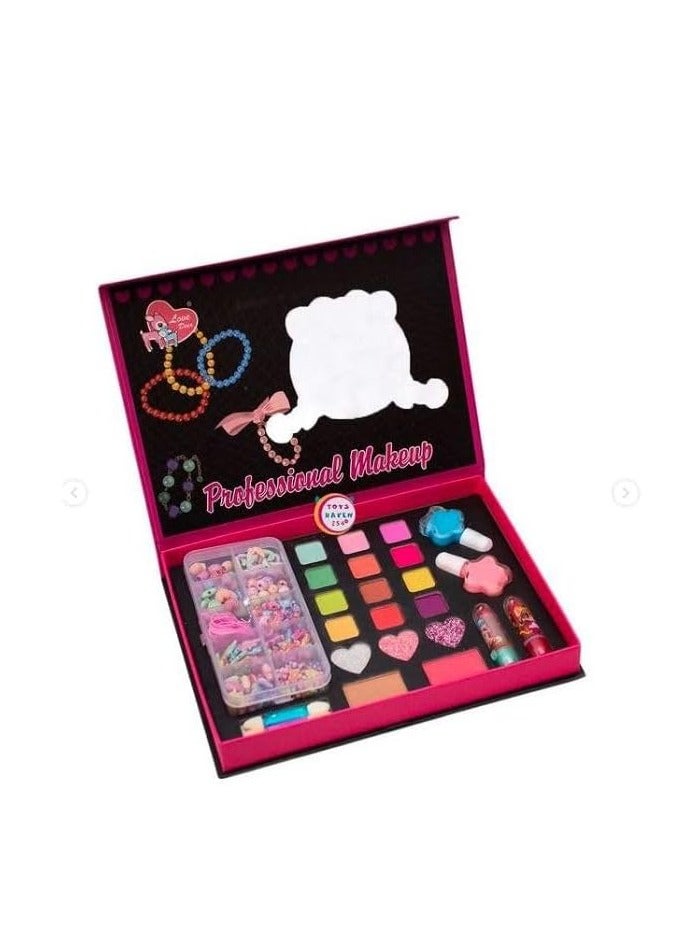 DIY Shining Beads Kit for Girls - Makeup Tools, Necklaces, Bracelets, Earrings - Image 1