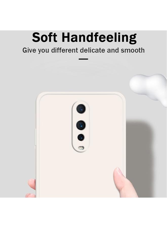 S-TOP Case For OPPO R17 Pro Solid Color Imitation Liquid Silicone Straight Edge Dropproof Full Coverage Protective Case - Image 3