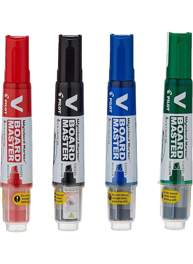 بايلوت مجموعة أقلام السبورة البيضاء Board Master، مكونة من 4 قطع، متعددة الألوان - Image 2