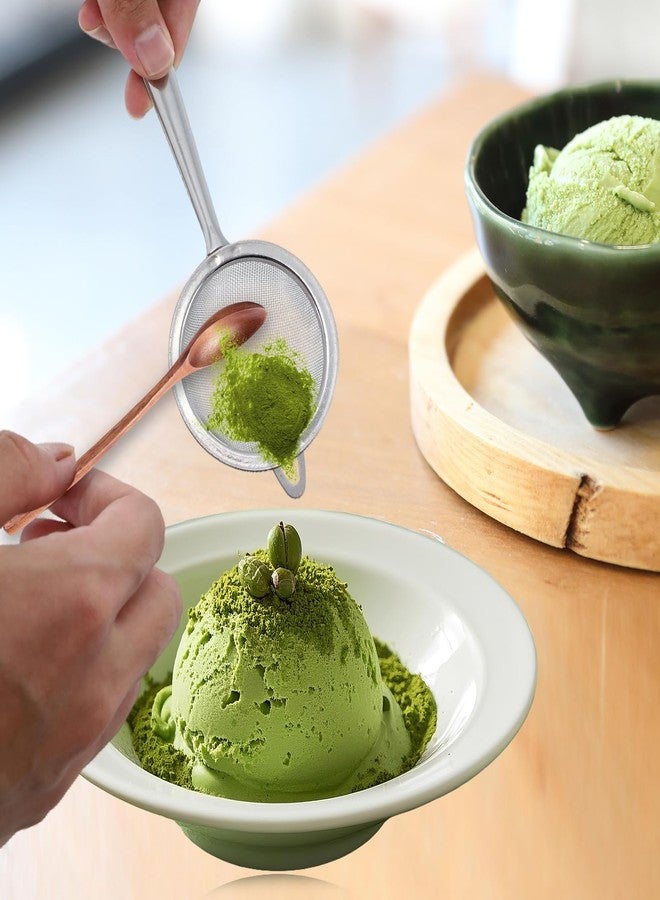 MVVM 2 Pcs Matcha Sifter, Stainless Steel Matcha Sieve Hand Small Mini Tea Strainer Fine Mesh, Eliminate Clumps In Matcha Green Tea Powder - Image 4