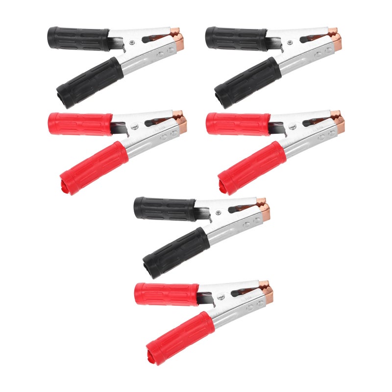 6pcs Insulated Clips: Battery Clamps Electrical Test Clips For Automotive Batteries - Clamps For Replacement - Image 1