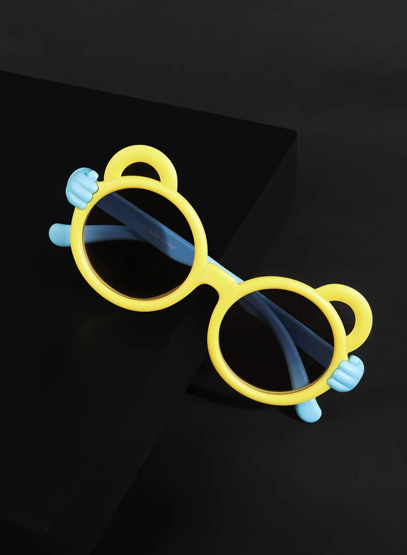 Woggles Sunbuddies Yellow Round Kids Sunglasses