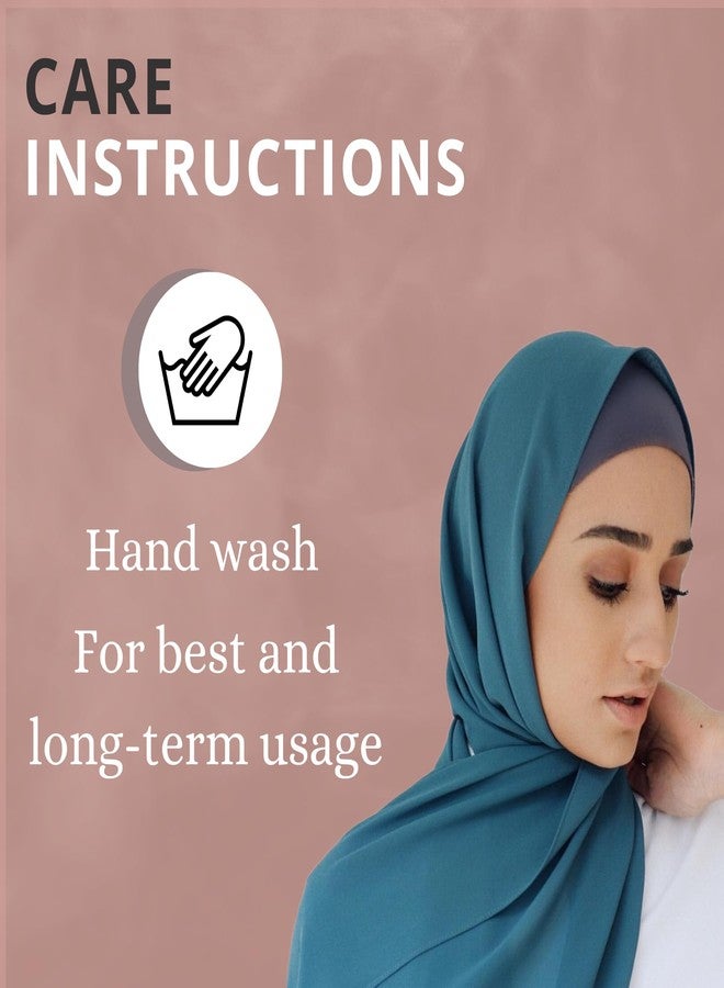 NOOR Chiffon Hijab Set for Women - Pack of 5 Lightweight Non-Slip Scarves, Premium Breathable Fabric, Elegant Draping for Everyday Wear, Versatile Styling, Gift-Ready Packaging (Mix Colors 6) - Image 5