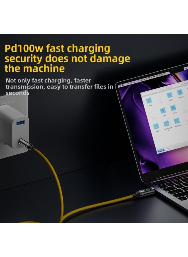 20GB Dual-Type-C Full-function Digital Display Data Cable Mobile Phone Laptop PD3.1 Fast Charging Audio And Video Cable-Color:Digital Line C Male-c Male Black 1m - Image 3