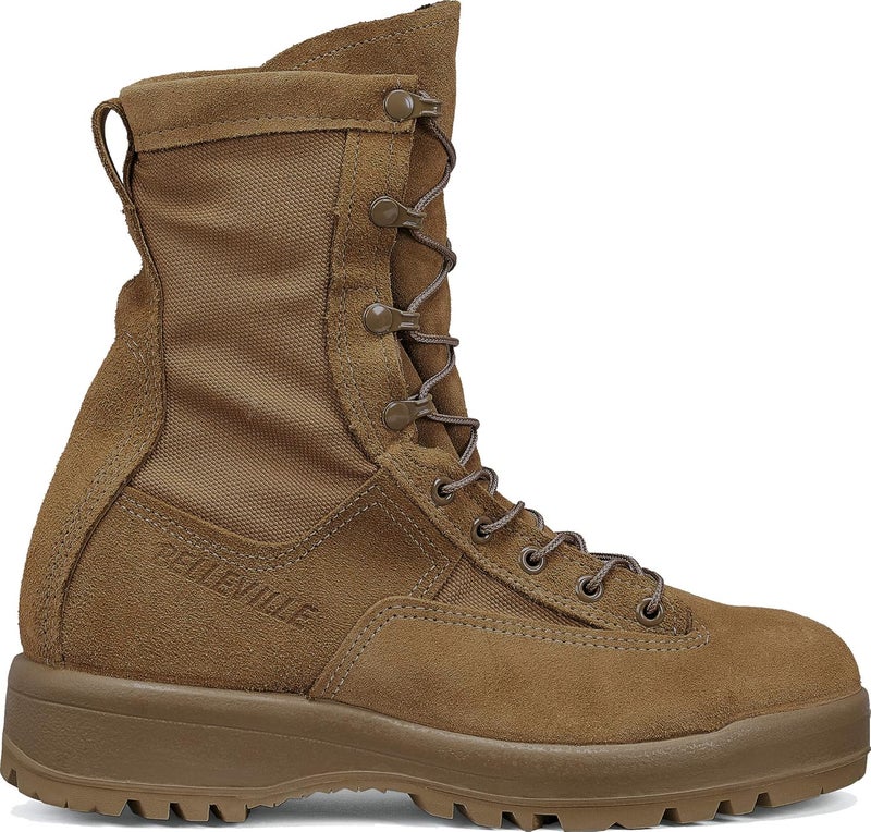 Belleville C790 ST 8” Waterproof Steel Toe Flight and Combat Boots for Men - Coyote Brown - Image 2