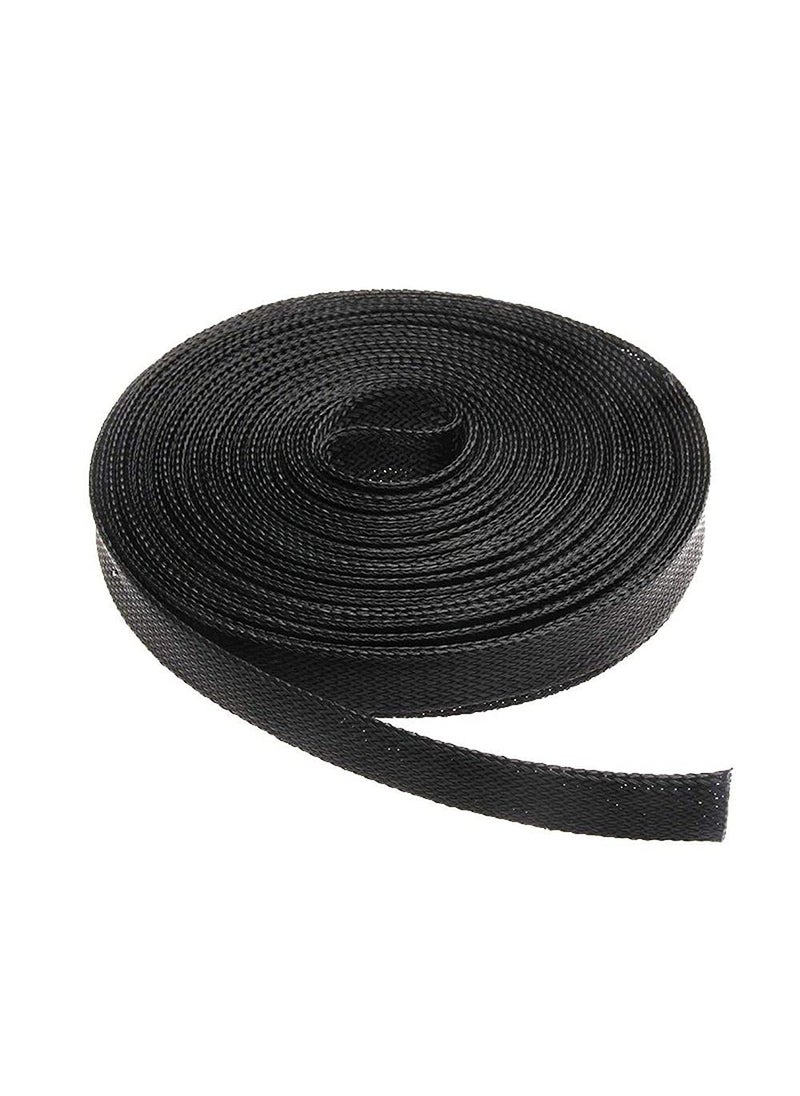 DIY Crafts DIY Crafts CTDIYHI46095 510M Black Insulated Braid Sleeving 24681012152025mm Tight PET Wire Cable Protection Expandable Cable Sleeve Wire Gland  - Image 3