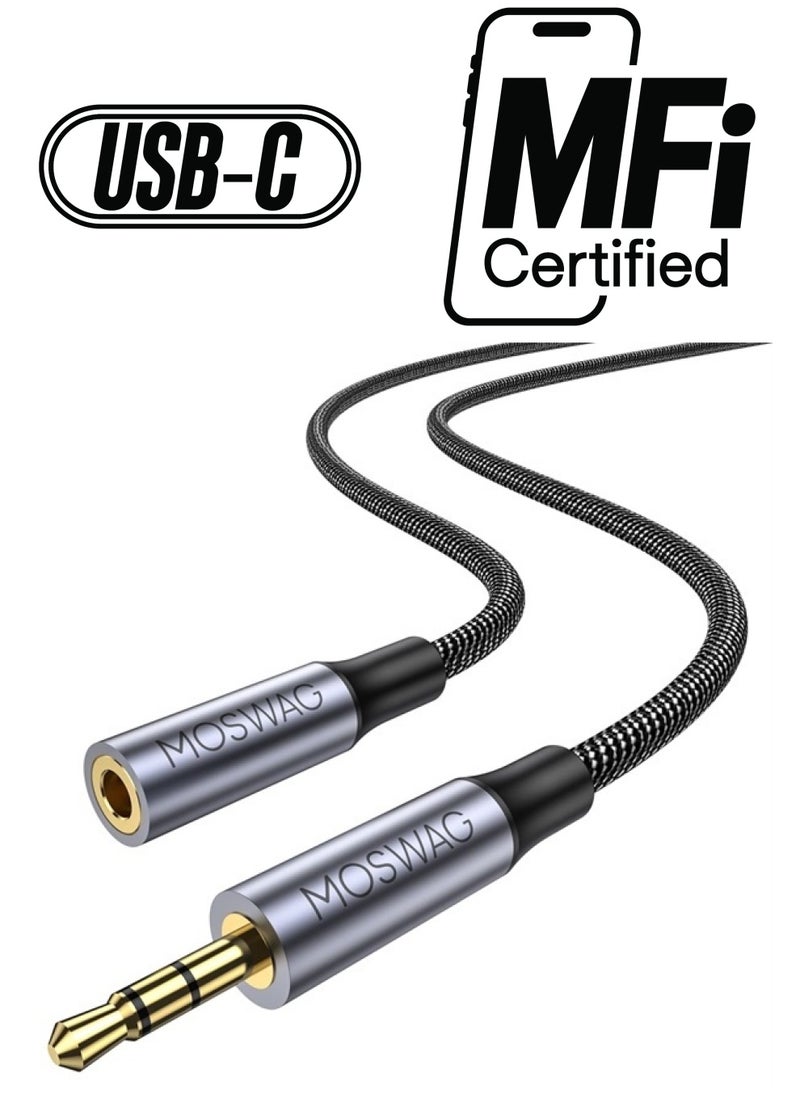 MOSWAG - 2.5mm Male to 3.5mm Female Stereo Audio Jack Adapter,2.5mm Balanced Male to 3.5mm Stereo Female Jack Plug Cable for Astell&Kern AK240 AK380 AK320 onkyo DP-X1 FIIO X5III XDP-300R iBasso DX200 - Image 1