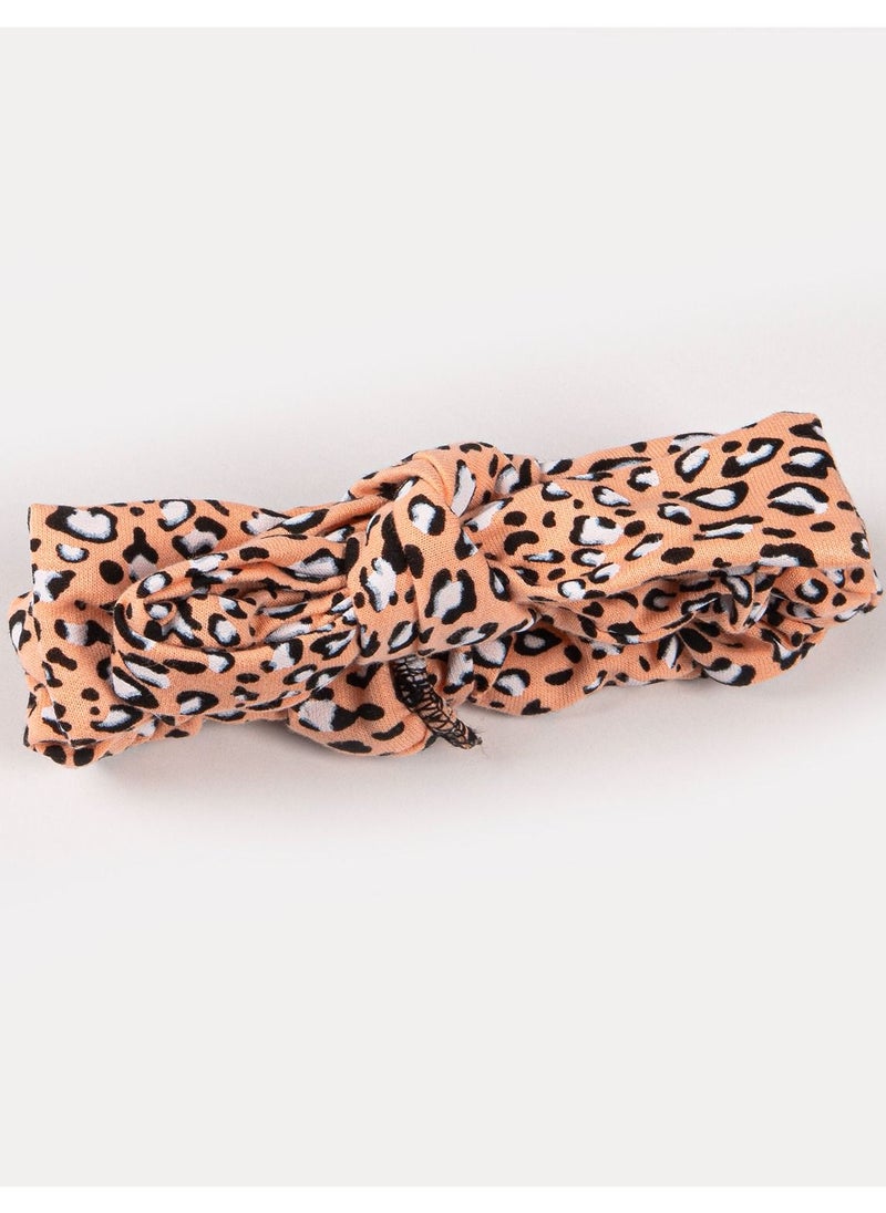 BABYCARA - Wild Comfy 100 percent Turkish Cotton Leopard and Black Jumpsuit with Headband for 3 to 12 Months - Image 1