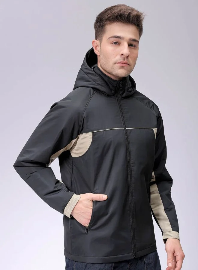 The Indian Garage Co Men Slim Fit Mix & Match Puffer Jackets
