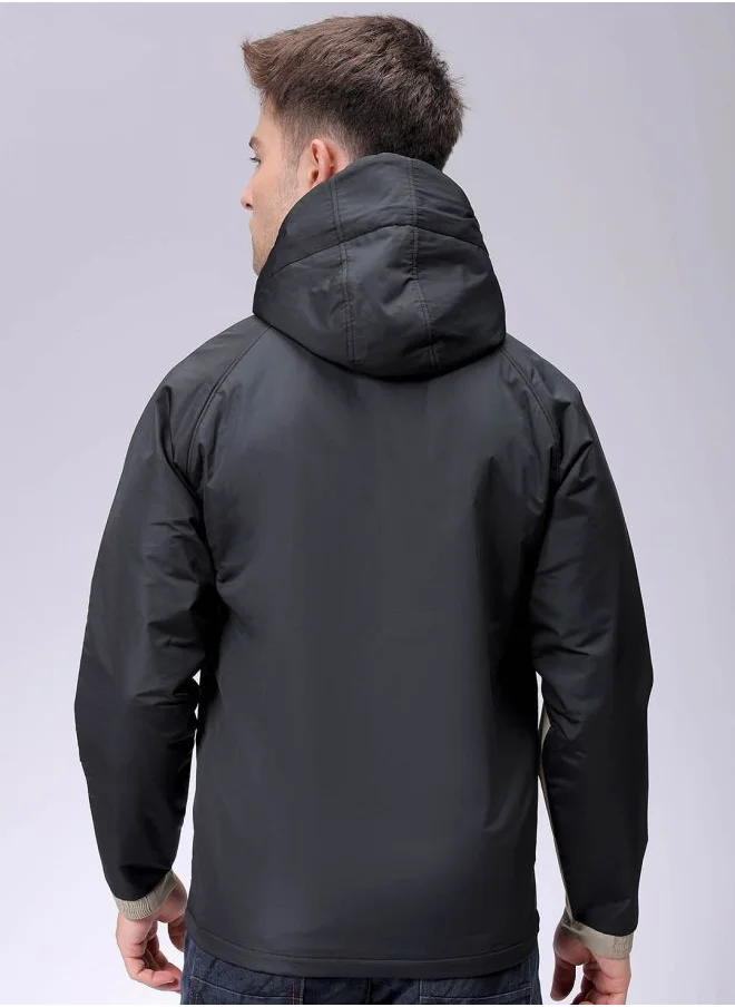The Indian Garage Co Men Slim Fit Mix & Match Puffer Jackets