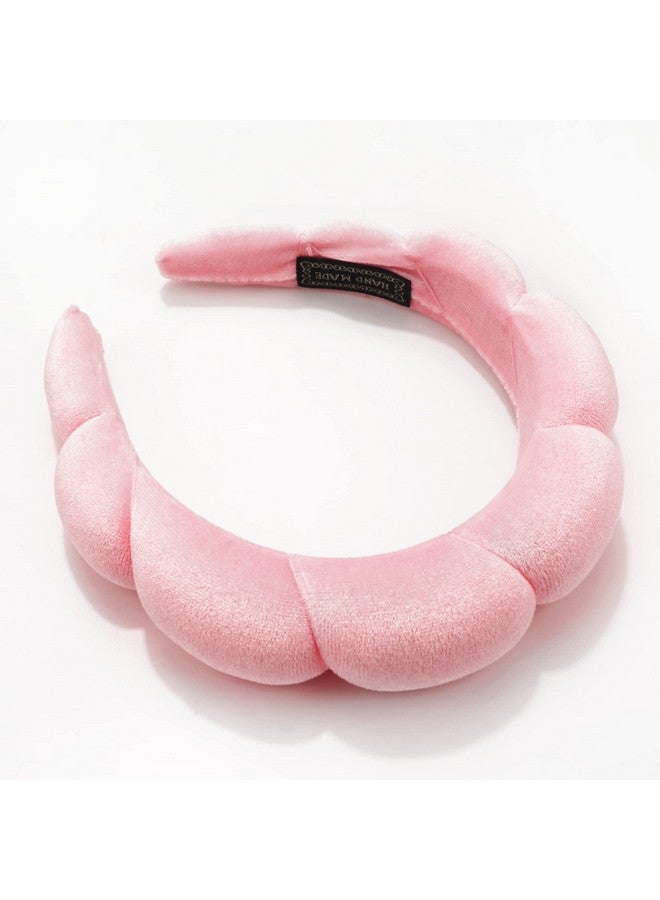 Ayesha Yesha Spa Headband For Women Sponge Headband For Washing Face Clouds Soft Hairband Skincare Makeup Headbands For Women Girls Shower Makeup Skincare (Pink) - Image 3