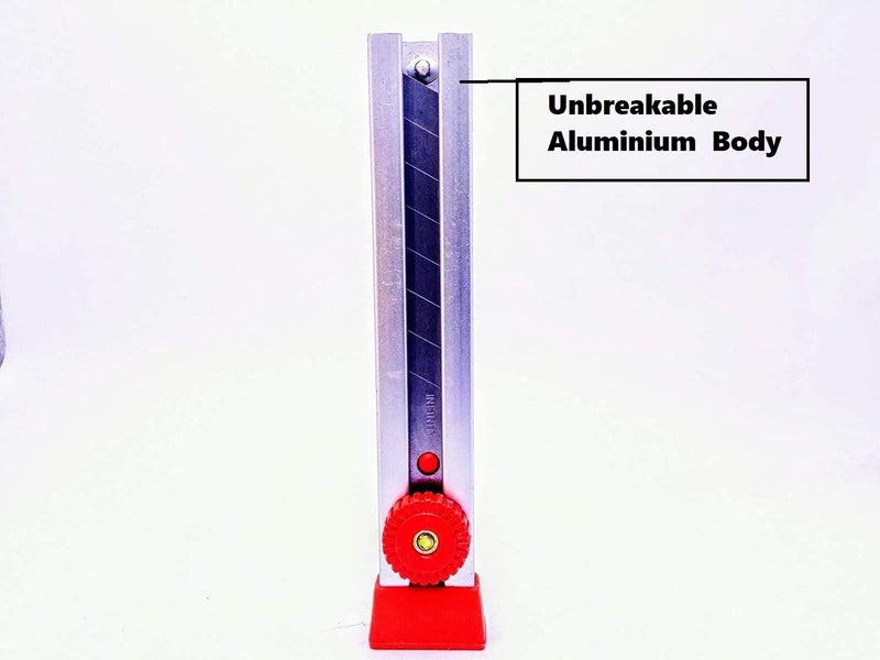 Definite Golu Heavy Duty Unbreakable Aluminum Metal Body Durable Cutter Blade 18 mm for Factory Home Office (Replaceable Blades) (Pack of 18 Blades) - Image 2
