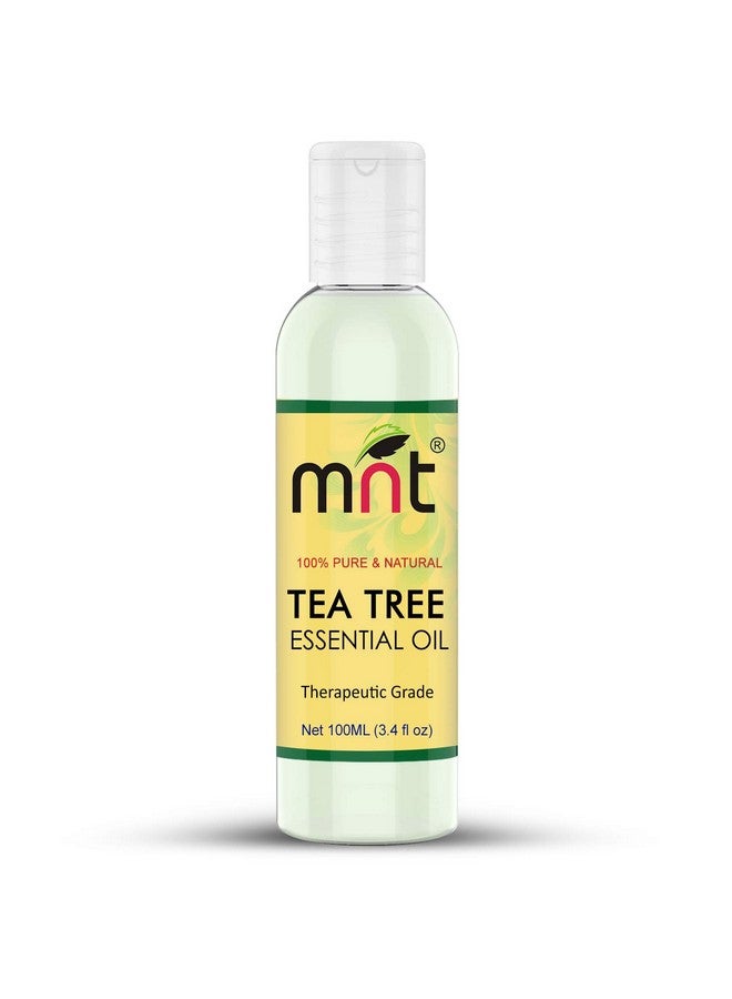 MNT Tea Tree Essential Oil 100% Pure, Natural & Undiluted Therapeutic Grade Oil For Acne, Scars, Healthy Skin, Face Care, Hair Dandruff And Aromatherapy (100Ml)