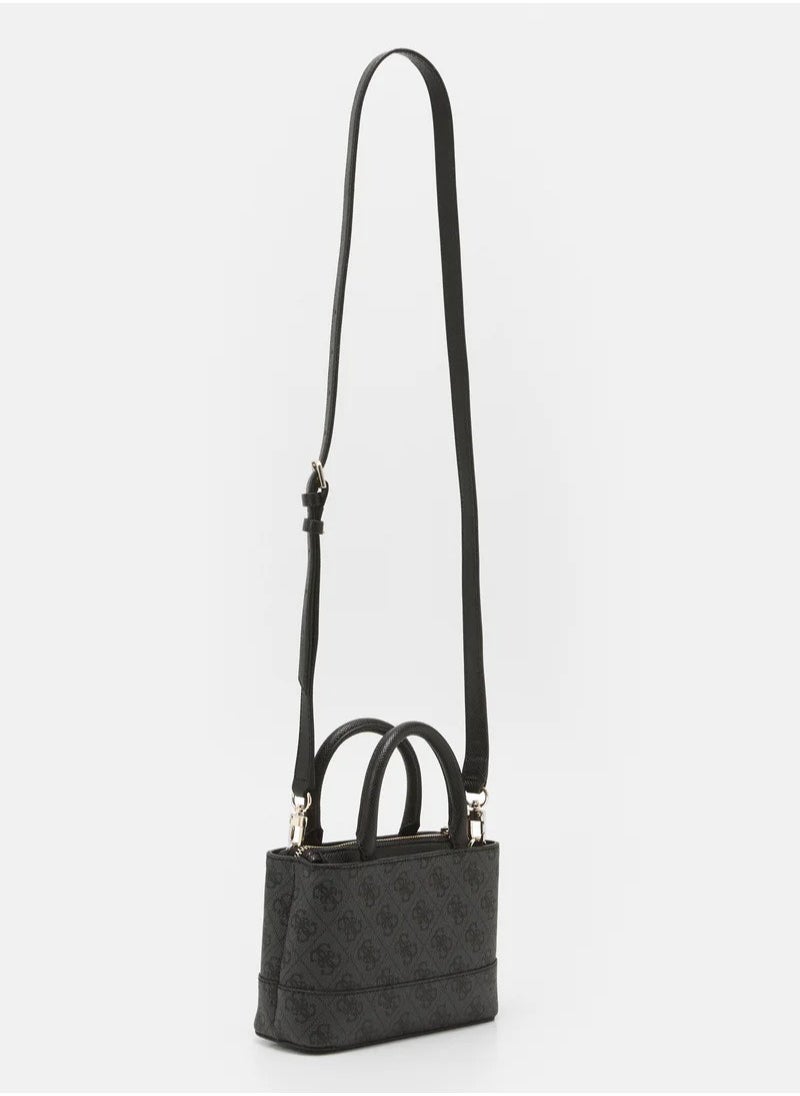 GUESS - Coal Cordelia Logo Mini Satchel - Image 1