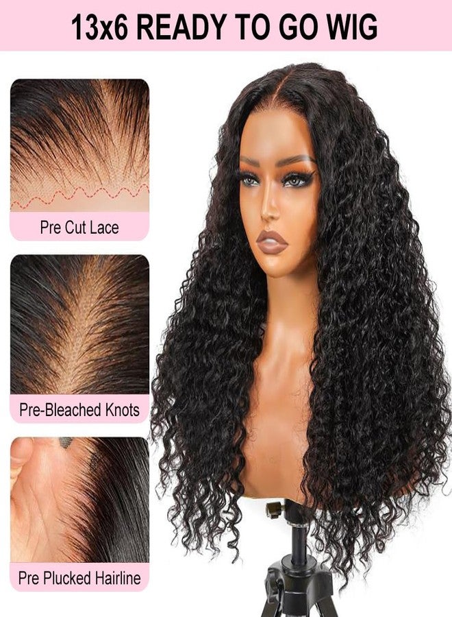 سوبر نوفا باروكة شعر طبيعي من سوبرنوفا، بدون غراء، مقاس 13x6، بموجات عميقة، مقدمة دانتيل، شعر بشري طبيعي، منتوفة ومقطوعة مسبقًا، سهلة الارتداء، شعر مجعد عميق، مناسبة للنساء ذوات البشرة السمراء، دانتيل شفاف، كثافة 150، طول 16 بوصة - Image 3