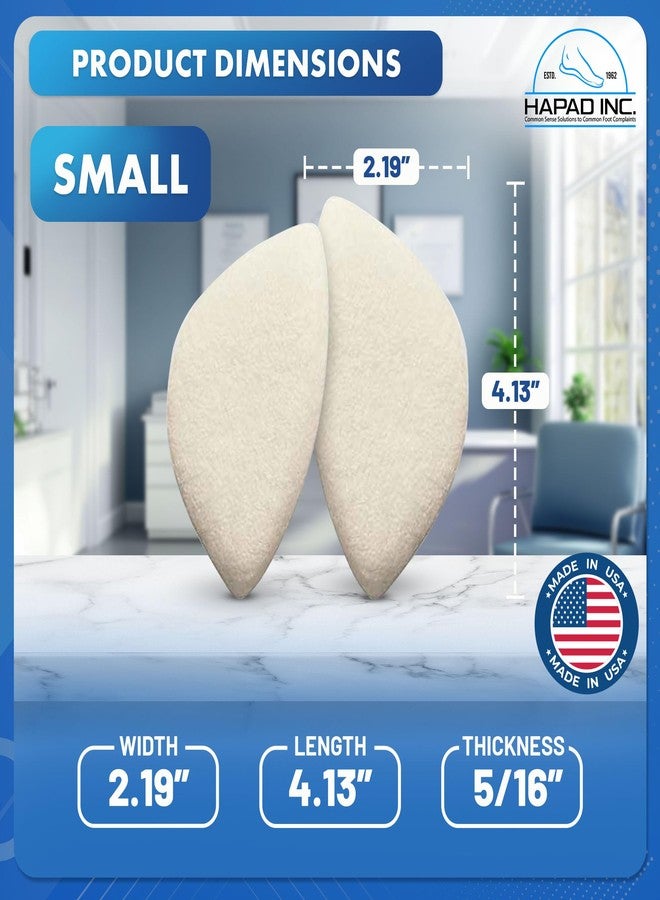 HAPAD Arch Support Pad Small (Women 5 to 8.5 / Men 5 to 8.5) Wool Felt Self-Adhesive Medial Arch Insert for Fallen or High Arches (1 Pair) - Image 5
