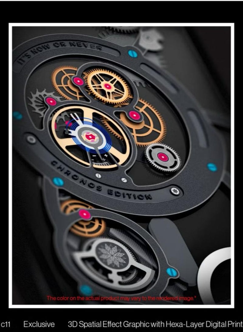 Spigen Ultra Hybrid T MagFit for iPhone 16 PRO Case Cover [Camera Control Button Cover] with MagSafe [3D Spatial Effect with Hexa-Layer Print] - C11 Chronos - Image 3