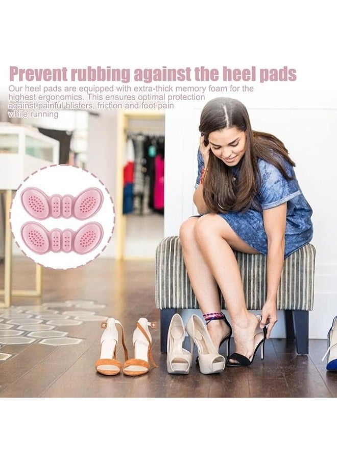Heel Pads Womens Mens Insoles, Self Adhesive Heel Clip Liner Heel Pad For Loose Shoes Too Large Insole Padding To Improve Shoe Fit And Comfort Heel Protector Light Skin Tone, 1 Pairs - Pink  - Image 5