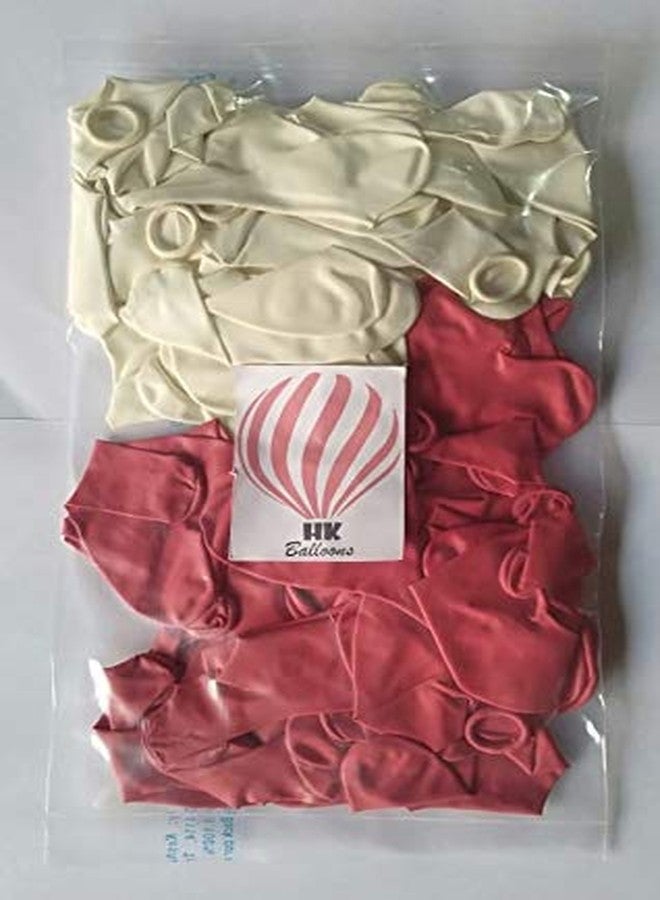 Hk Balloons Latex Heart Shaped Wedding Anniversary Balloon (Red, White) - Pack Of 50 - Image 5