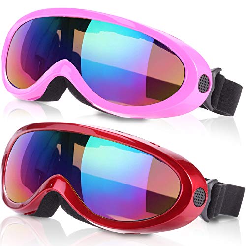 Rngeo Ski Goggles, Pack of 2, Snowboard Goggles for Kids, Boys & Girls, Youth, Men - Image 1